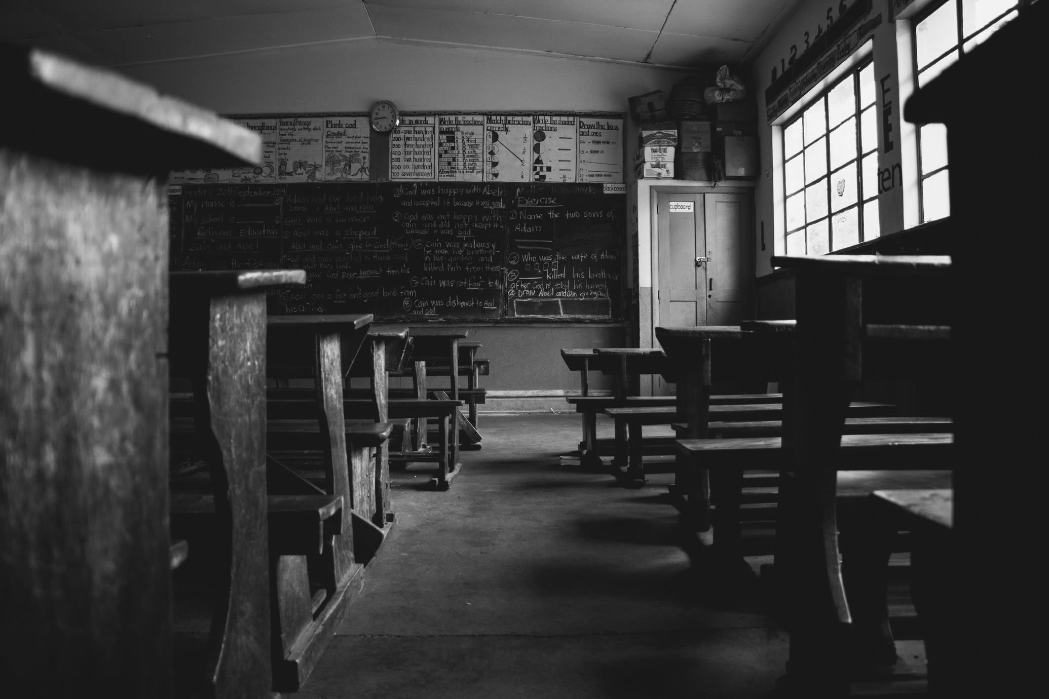 Empty classroom